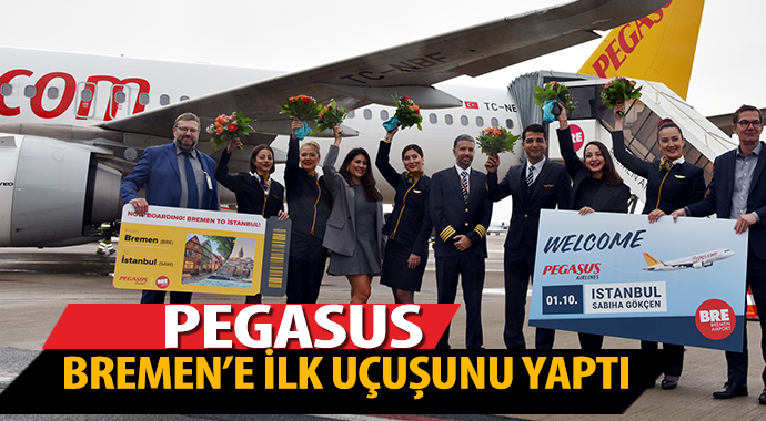 Pegasus, Bremen'e ilk uçuşunu yaptı