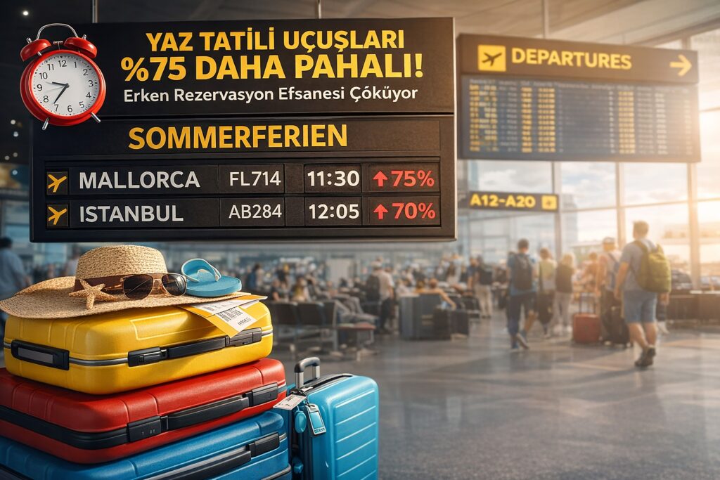 Yaz tatili uçuşları %75 daha pahalı olduğu açıklandı