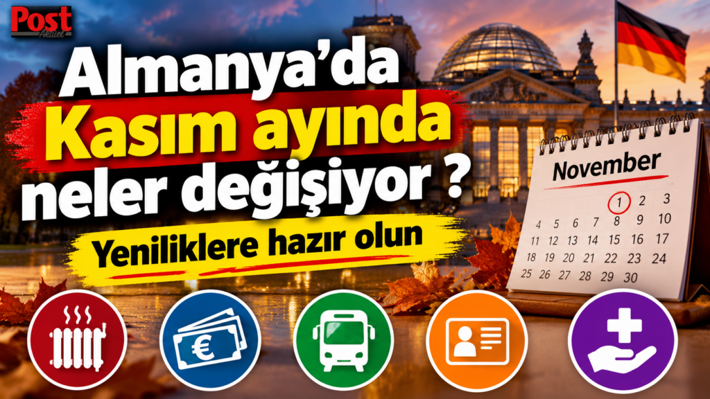 Almanya'da kasım ayında neler değişecek?